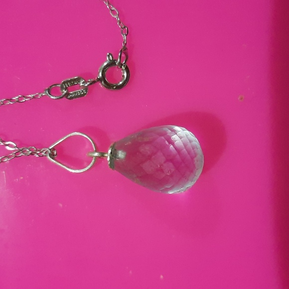 Authentic MARCH BIRTHSTONE AQUAMARINE 4 PC SET SEXXY  TEAR DROP STERLING SILVER - Picture 2 of 5